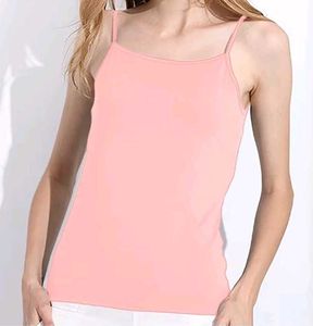 Peach colour Spaghetti Top