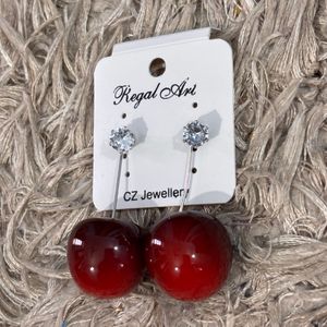Cherry Drop Earrings