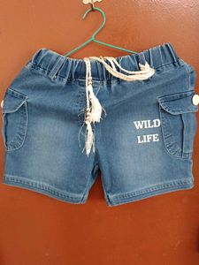 girls Shorts - Denim &amp; Blue