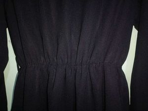 Assymetrical High Low Pretty Black Dress