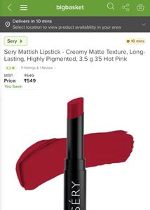 Sery Mattish Hot Pink Lipstick
