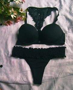 Black Lace H&amp;m bra with brief 👍