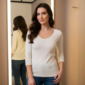 Long Sleeve Scoop Neck Top