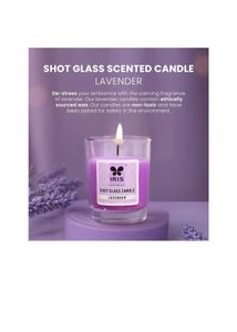 Iris Lavender Shot Glass Candle