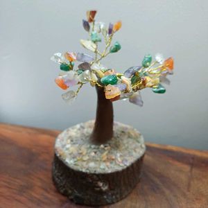 Gemstone Vaastu/ Fengshui Bonsai Wood Tree