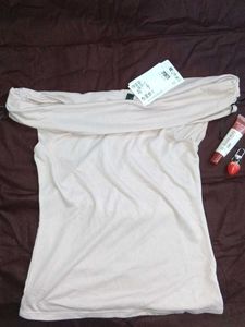 H&amp;M Cowl-Neck Jersey Top