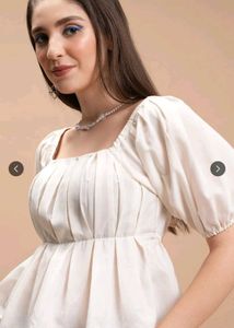 Chic Cream Puff Sleeve Top