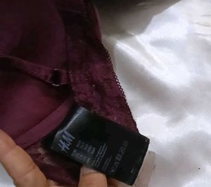 Burgundy  Bran Bra