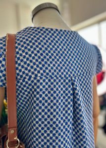 Cute Checked Knit Mini Dress