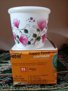 Hetal Plastic Happy Food Container Set