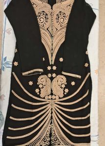 Embroidered Black kurta set