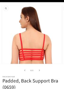 🔥BIG SALE 🔥New Padded Red Six Straps Bralette ❤️