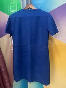 Royal Blue Short Sleeve Pocket Dress
