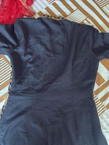 Elegant Black &amp; Gold kashmiri Kurta