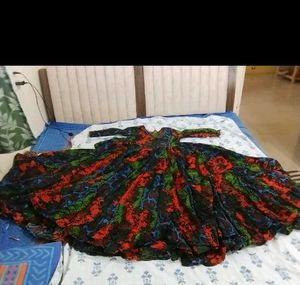 long flared gown