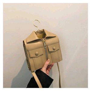 Cute Jacket Shaped Crossbody Bag - 2