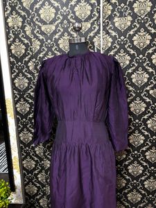 Elegant Purple Midi Dress