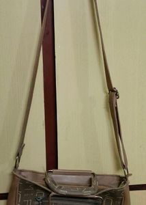 Brown Monogram Crossbody Bag