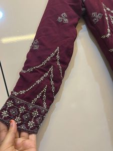 Exquisite Embroidered Ethnic Gown