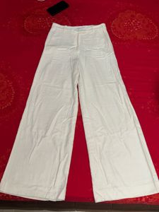 White Wide Leg Pants