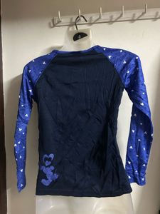 Blue &amp; Navy Long Sleeve Top