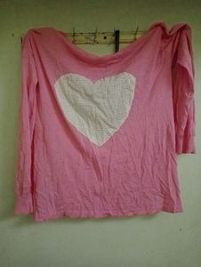Cute Pink Heart Top