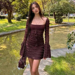 Chic Ruffled Mini Dress