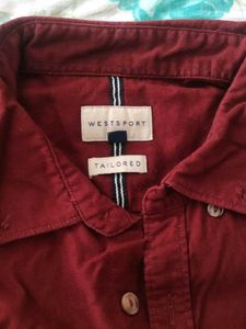 Maroon Casual Shirt For Men