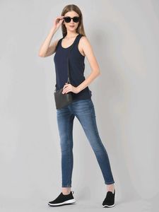 Navy Blue Basic Tank Top