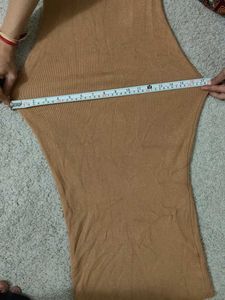 Ribbed Knit Sleeveless Midi Dress