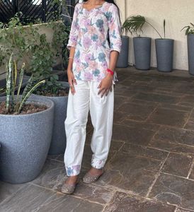 Floral parshi suit and salwar
