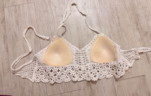 Backless Crochet Bikini Top