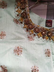 Embroidered Net Dupatta