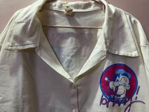 Popeye Graphic Print Button-Up Shirt
