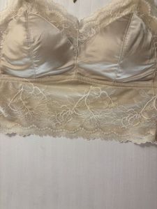 Beige lace bralette