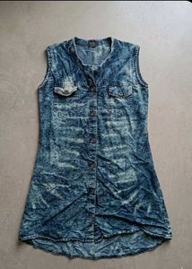 Women's Denim Tunic Top