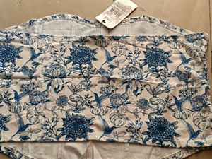 Blue Floral Print Top