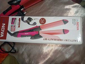 NOVA 2-in-1 Hair Straightener &amp; Curler