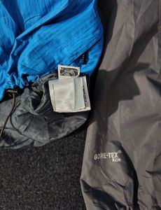 THE NORTH FACE BLUE AND GREY JACKET