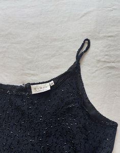 Sparkly Black Camisole Top