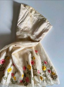 Charming Floral Strapless Dress