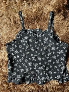 Chic Floral Print Cami Top