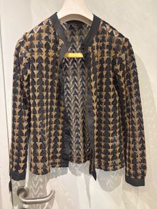 Shirt | XS | Black &amp; Gold Crochet Blouse