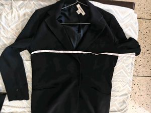 Chic Blue Blazer Coat