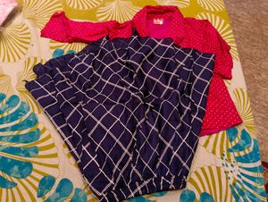 New Cute Yellow Polka Dot Skirt Set