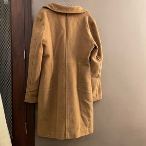Classic Camel Wool Blend Coat