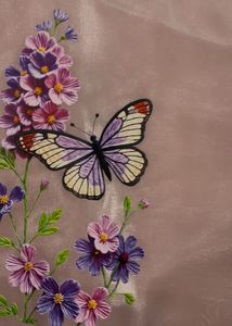 Butterfly Embroidered Dupatta
