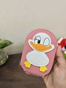 Cute Duck Zipper Card Wallet