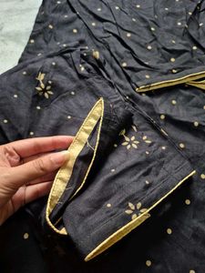 Black Printed Kurta Set