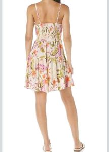 Boho Floral Print Mini Dress